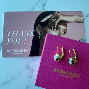 Dyrberg/Kern earrings gold/black